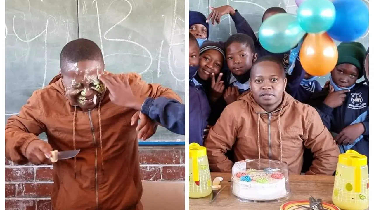A teacher receives so much love and gifts from his learners on his birthday_leaving Mzansi stunned.