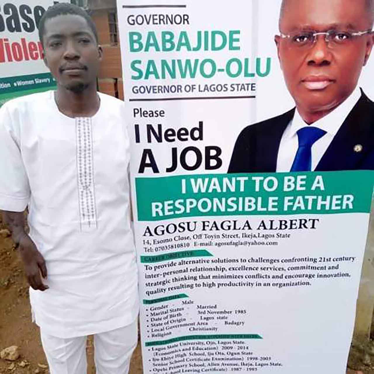 Lessons To Learn From Graduate Who Wrote To Lagos Governor That He Needs A Job