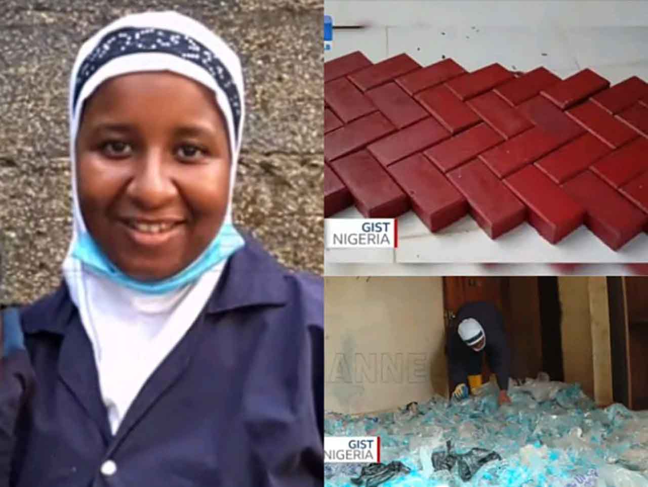 See The Nigerian Lady Who Makes A Lot Of Money From Using Nylon To Produce Interlock Tiles