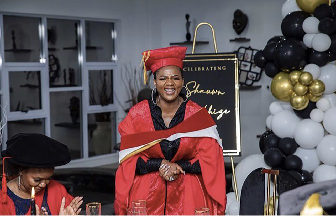 Mamkhize celebrates her doctorate degree in style