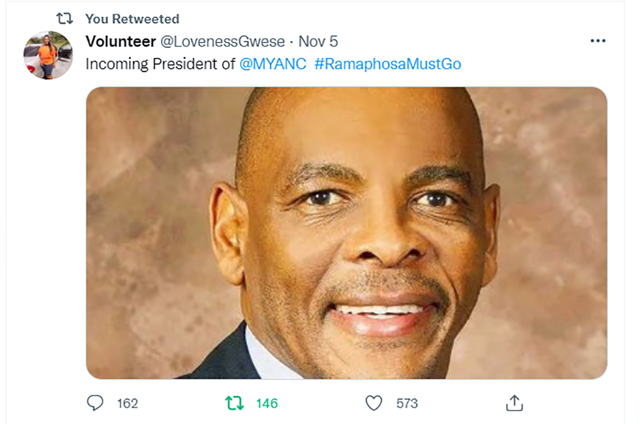 Incoming President of the ANC Look who SA thinks should replace Ramaphosa. Zuma’s ally