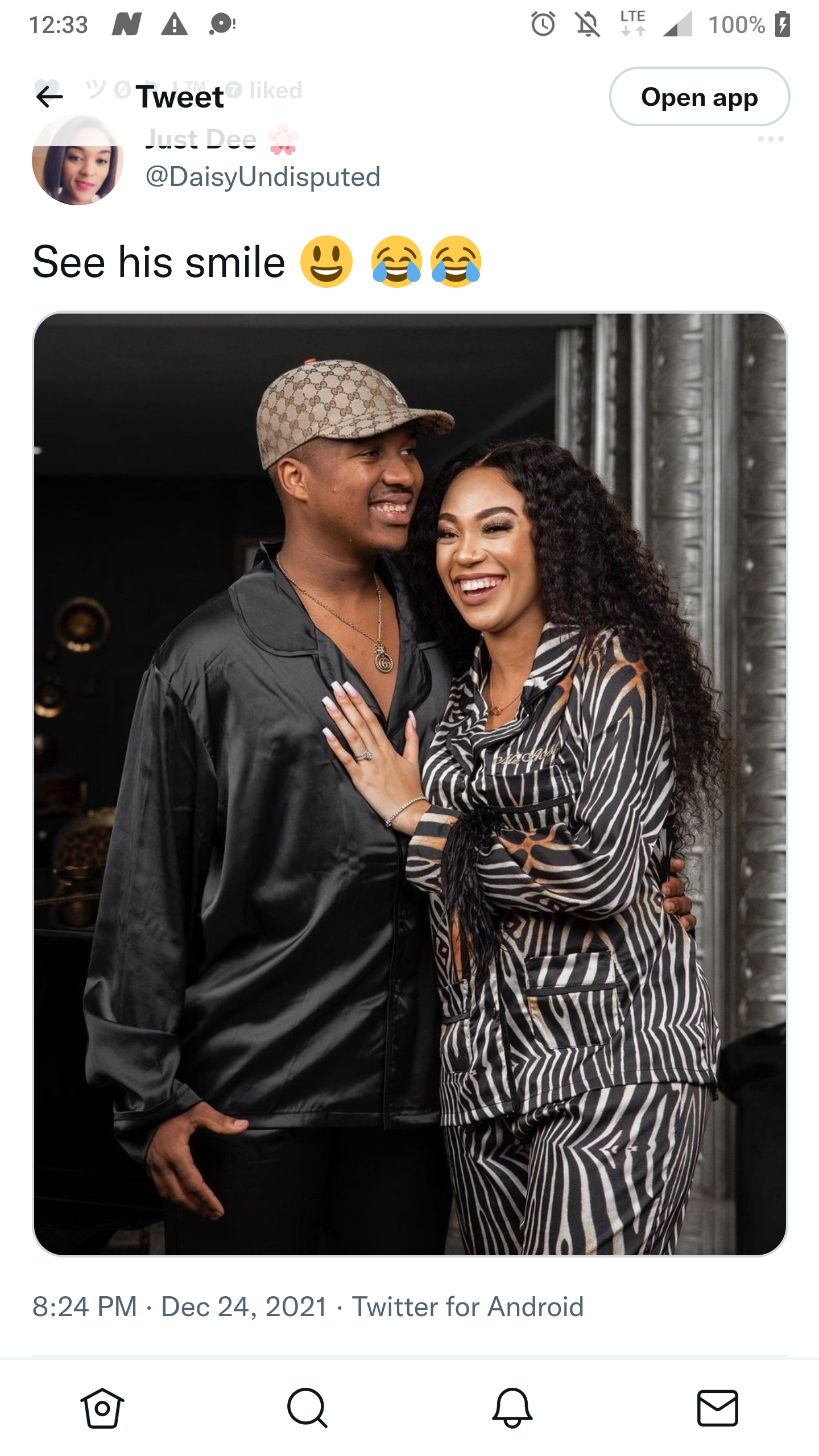 Why is He Forcing His Smile?Someone Commented On A Photo of Andile Mpisane And His Wife