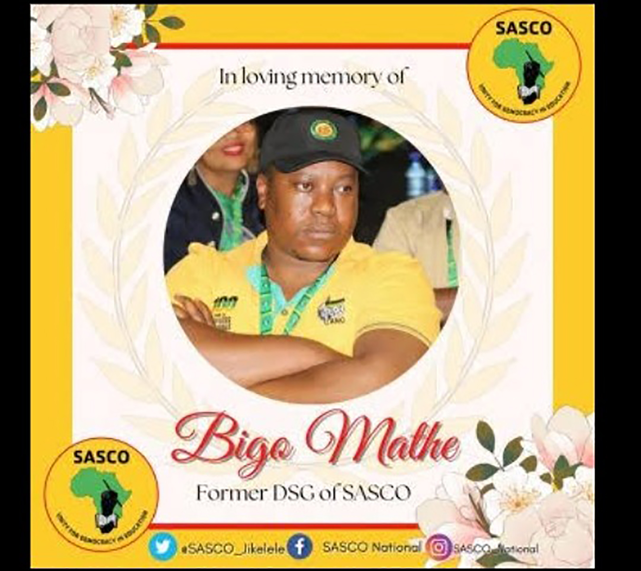 Another ANC top member passed on: Sad news
