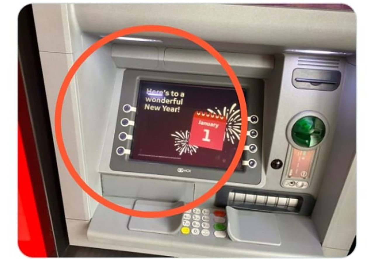 A lady received a surprise message from the Atm that caused a stir on social media