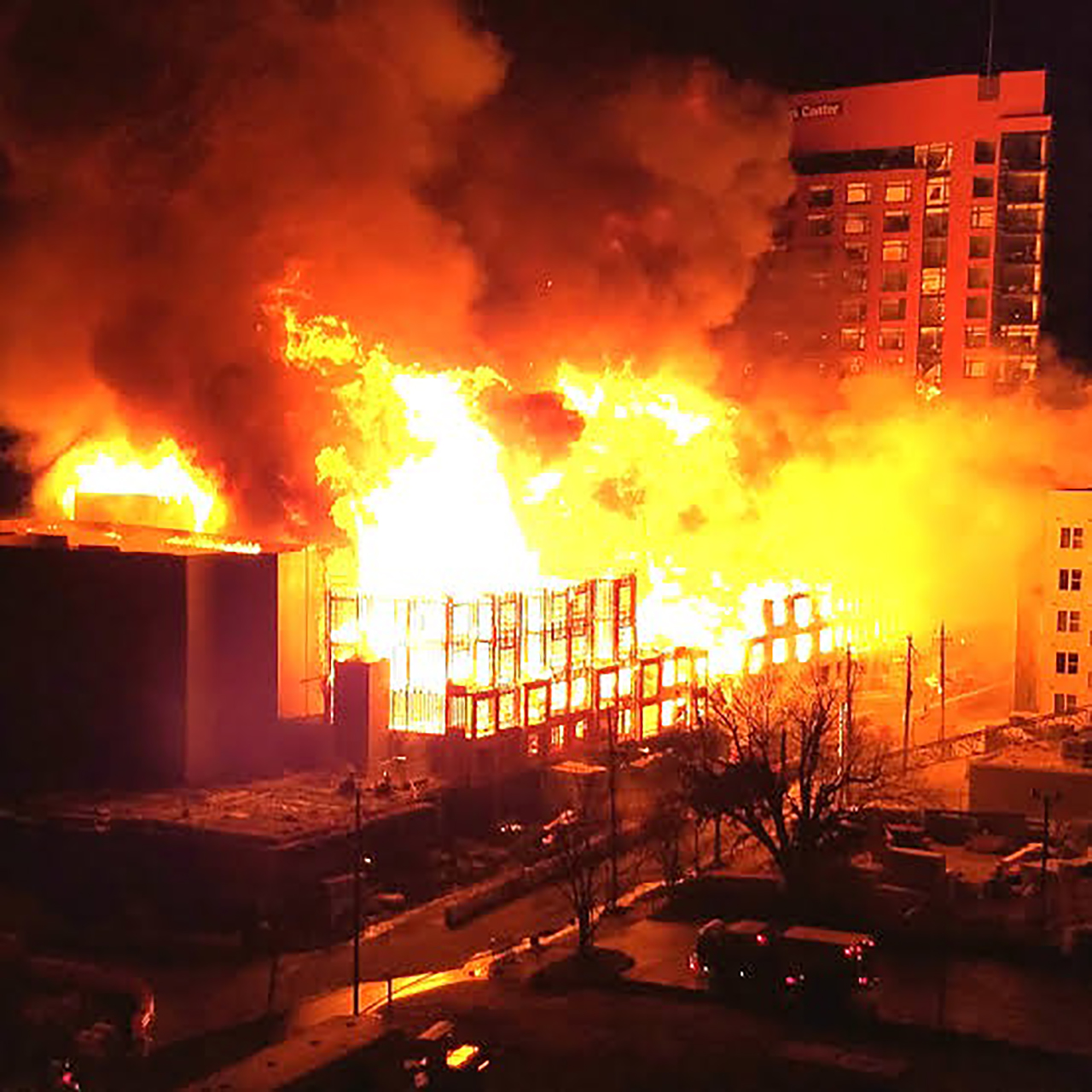 Unexpected|Another unstoppable fire happening on a Government building.