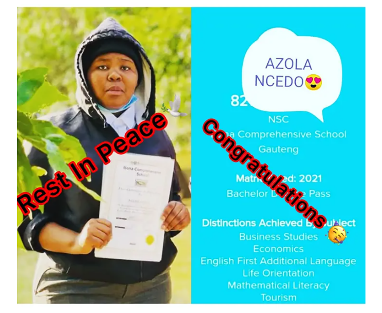 She Passed Away After Writing Matric, Her Results Broke Many People’s Hearts(6 Distinctions)
