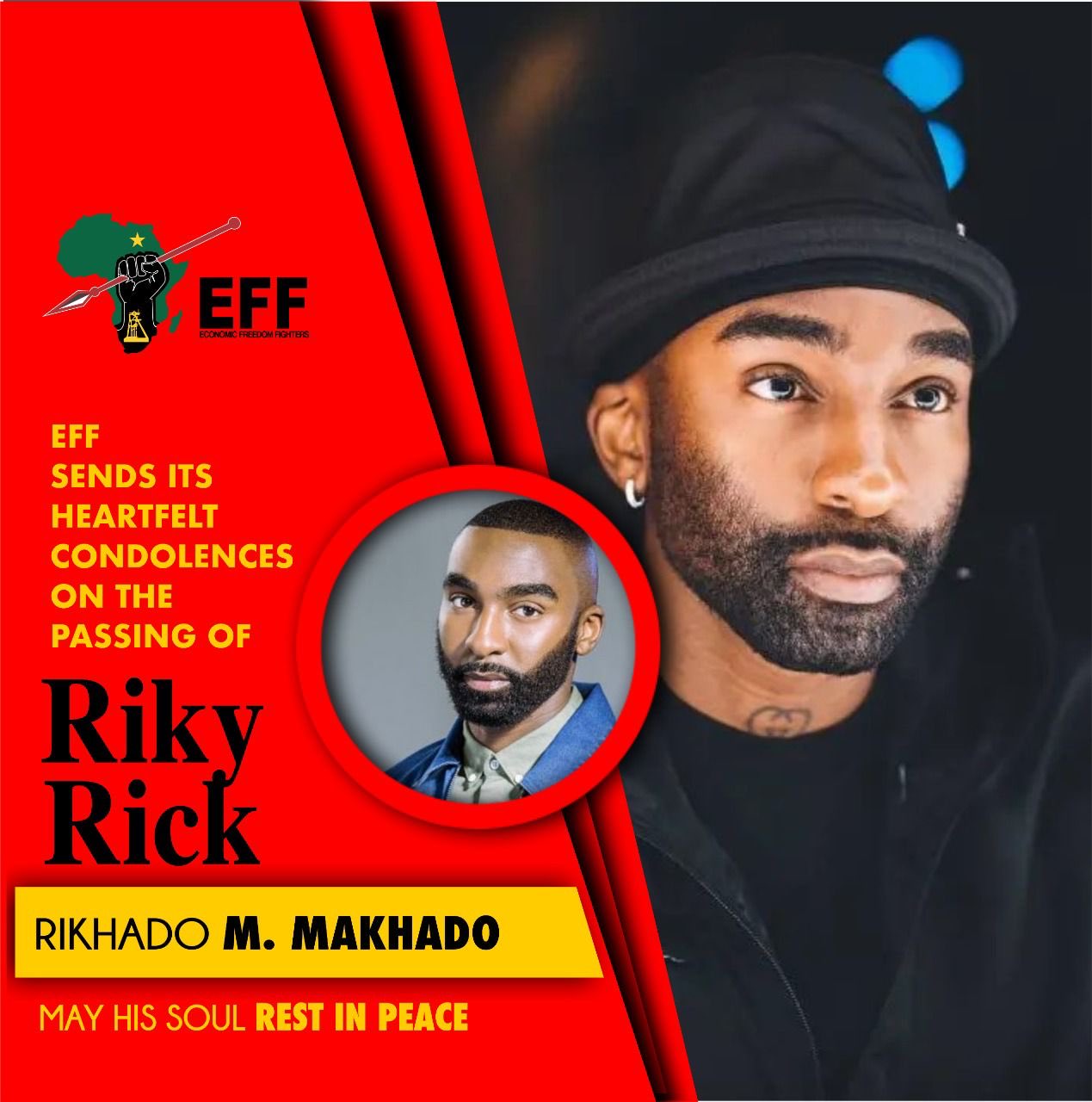 Mzansi: EFF Send The condolence To Ricky Rick 