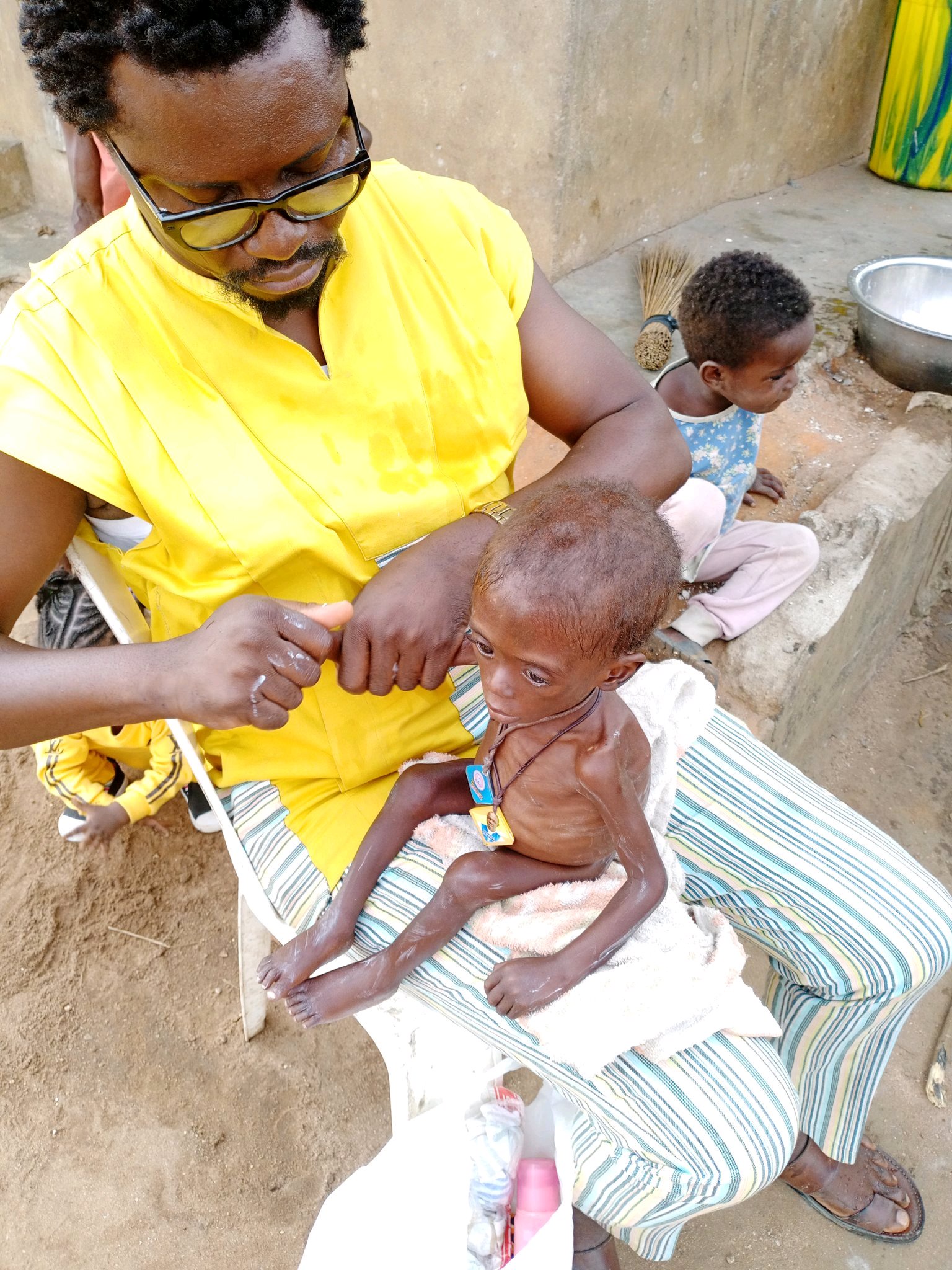 Little Baby was dumped in a tomb to die because he was so sick but this stranger did this instead