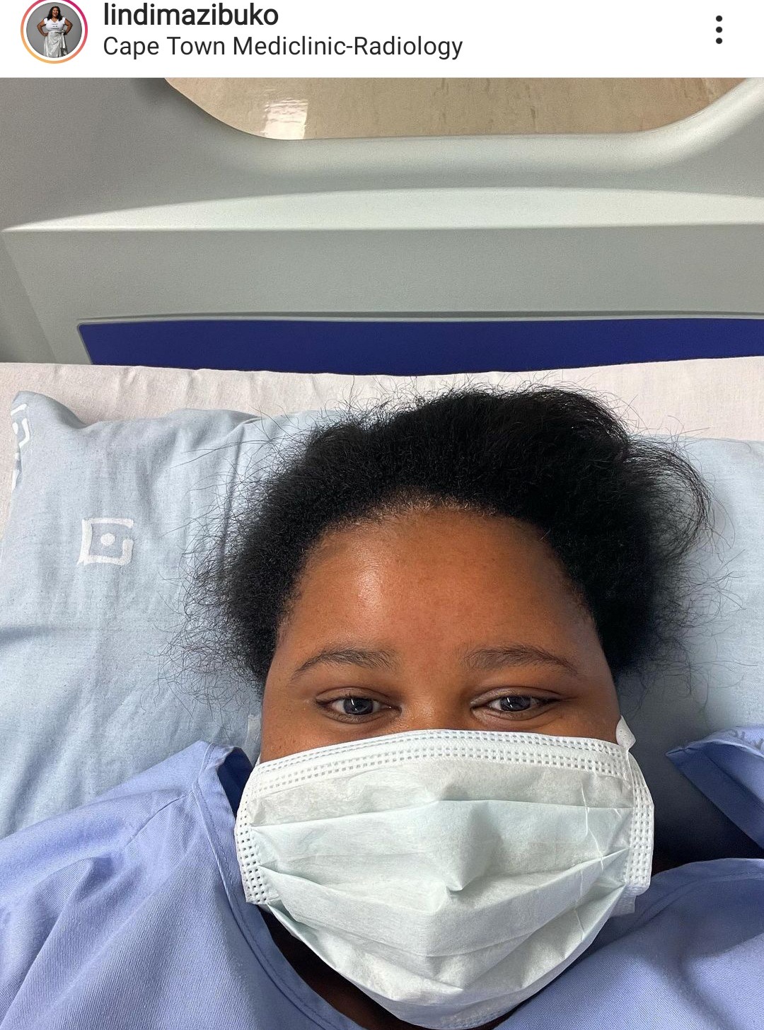 Remember Lindiwe Mazibuko former DA media Liason, who is admitted to the hospital
