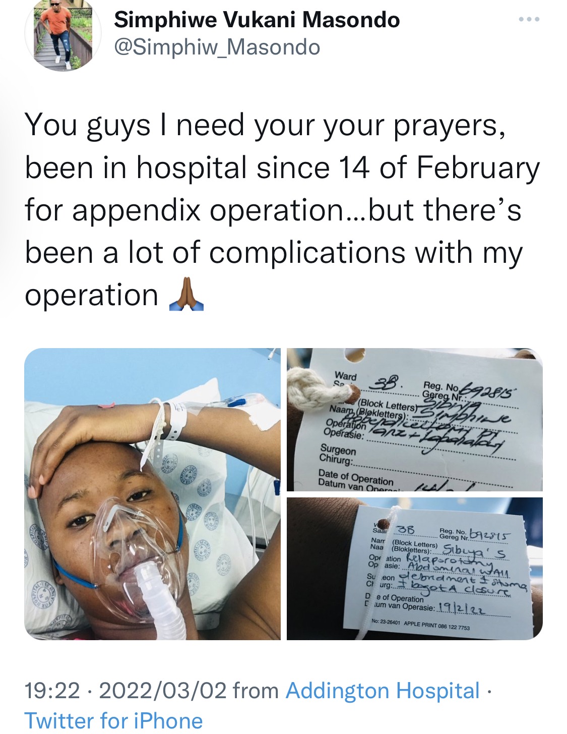 Pray for me, I’ve been here since 14th of Feb- Man left Mzansi in tears after this happened to him