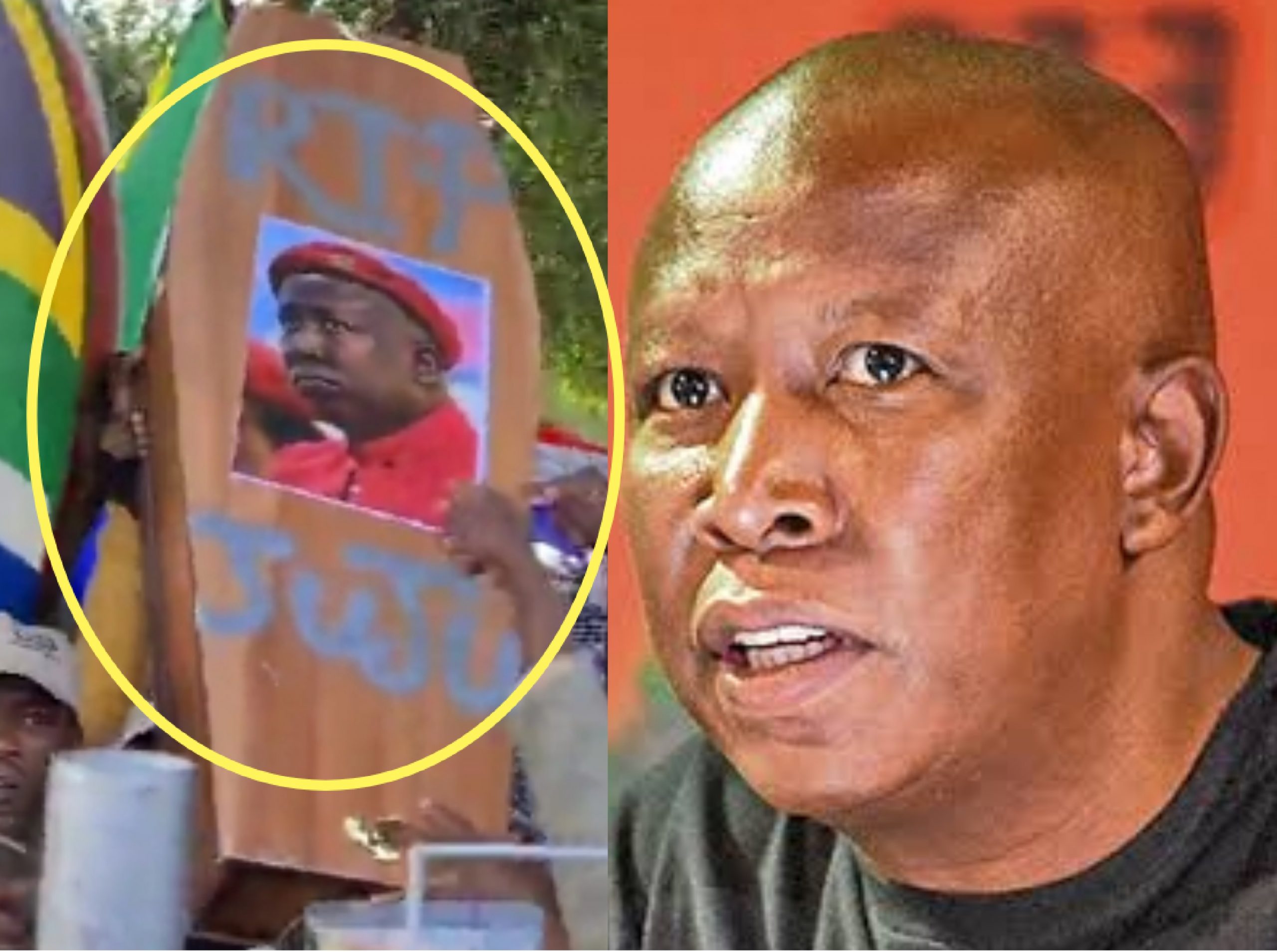 RIP JUJU Dudula WAVE These Posters Outside COURTROOM While Chanting This – SOUTH AFRICA