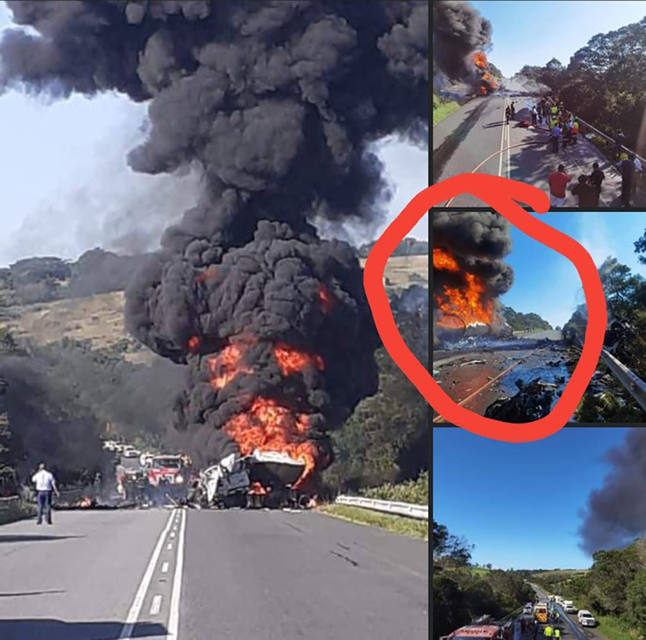 Breaking News: Passengers Trapped In Bus In Accident With Fuel Tanker Truck