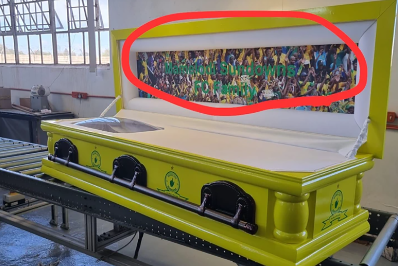 LEAKED_ People Were Left Stunned After Spotting This On The Coffin Of Sundowns Diehard Fan
