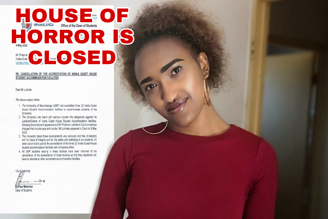 Mpumalanga University withdrew their students from the Lodge where Hillary’s body was kept