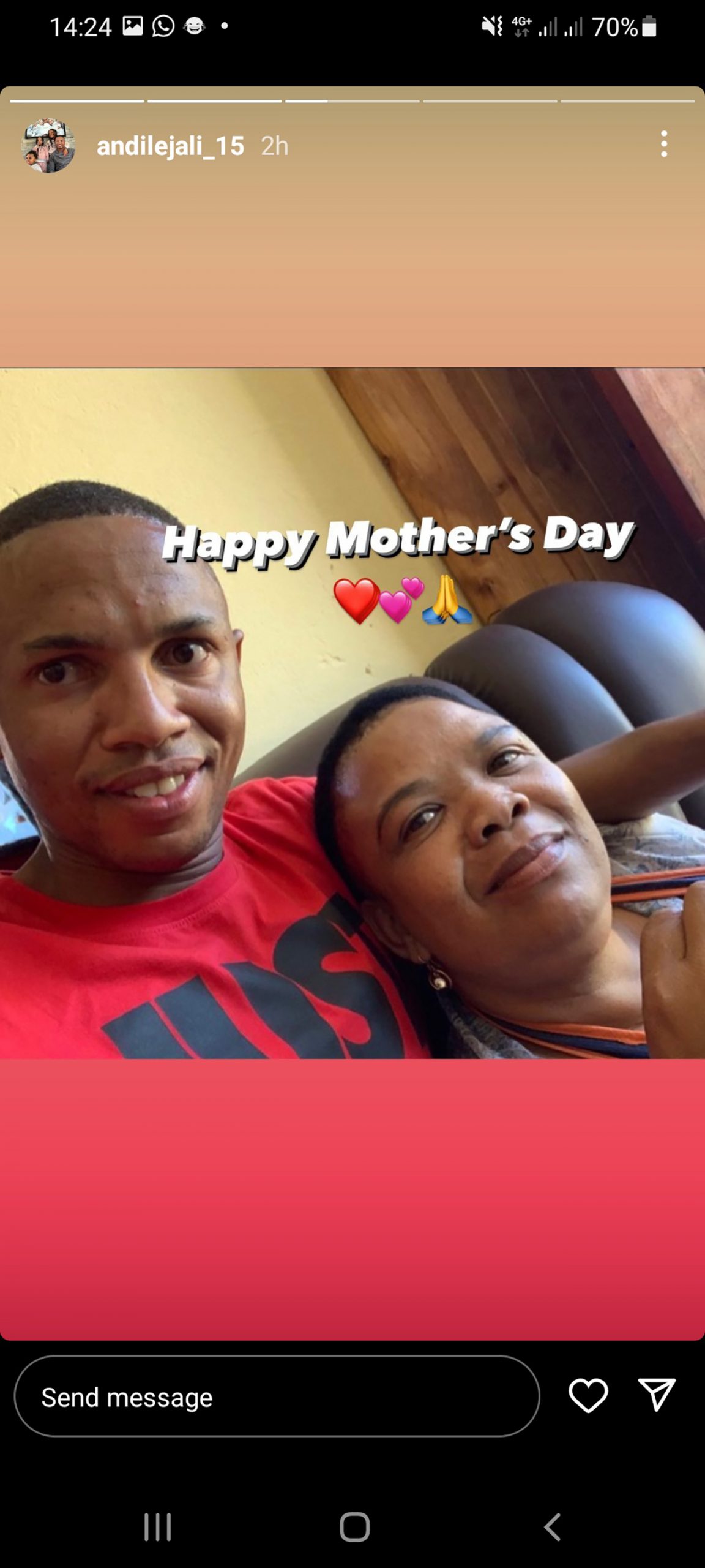 Andile Jali shows his gorgeous mother on Mother’s day
