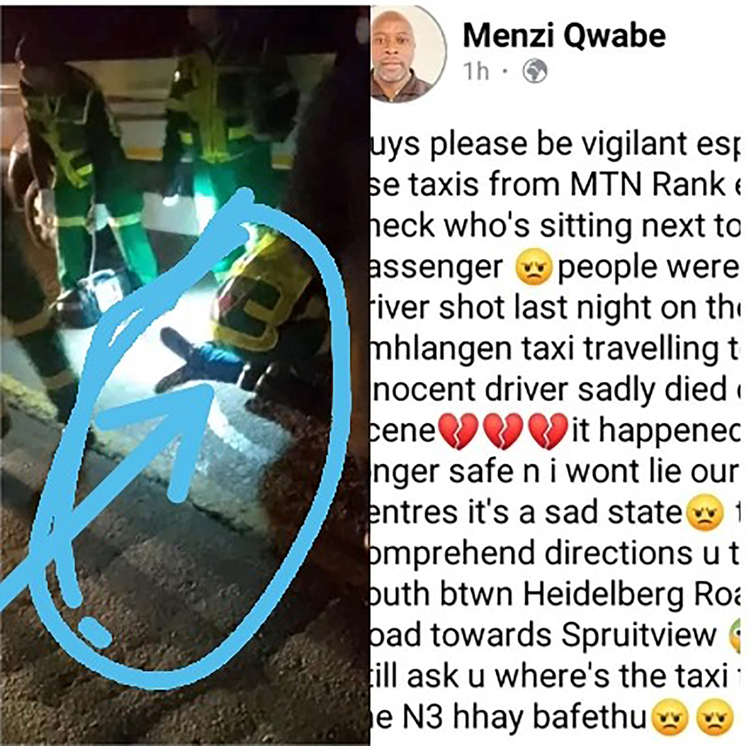 People be careful especially those using taxis from MTN taxi rank people were ROBBED man was KILLED
