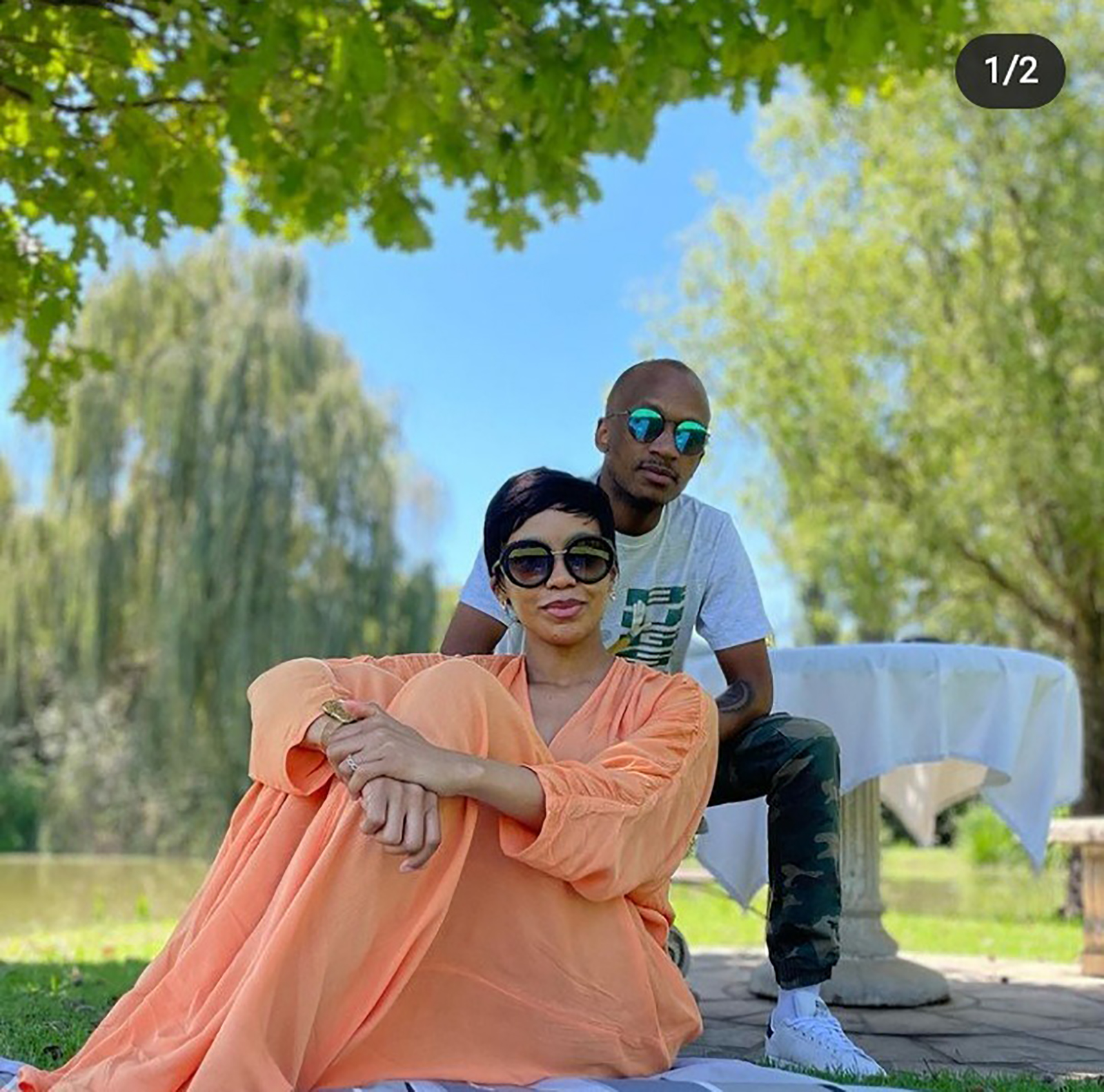 Psyfo and his wife leave their fans astonished with their matching outfits