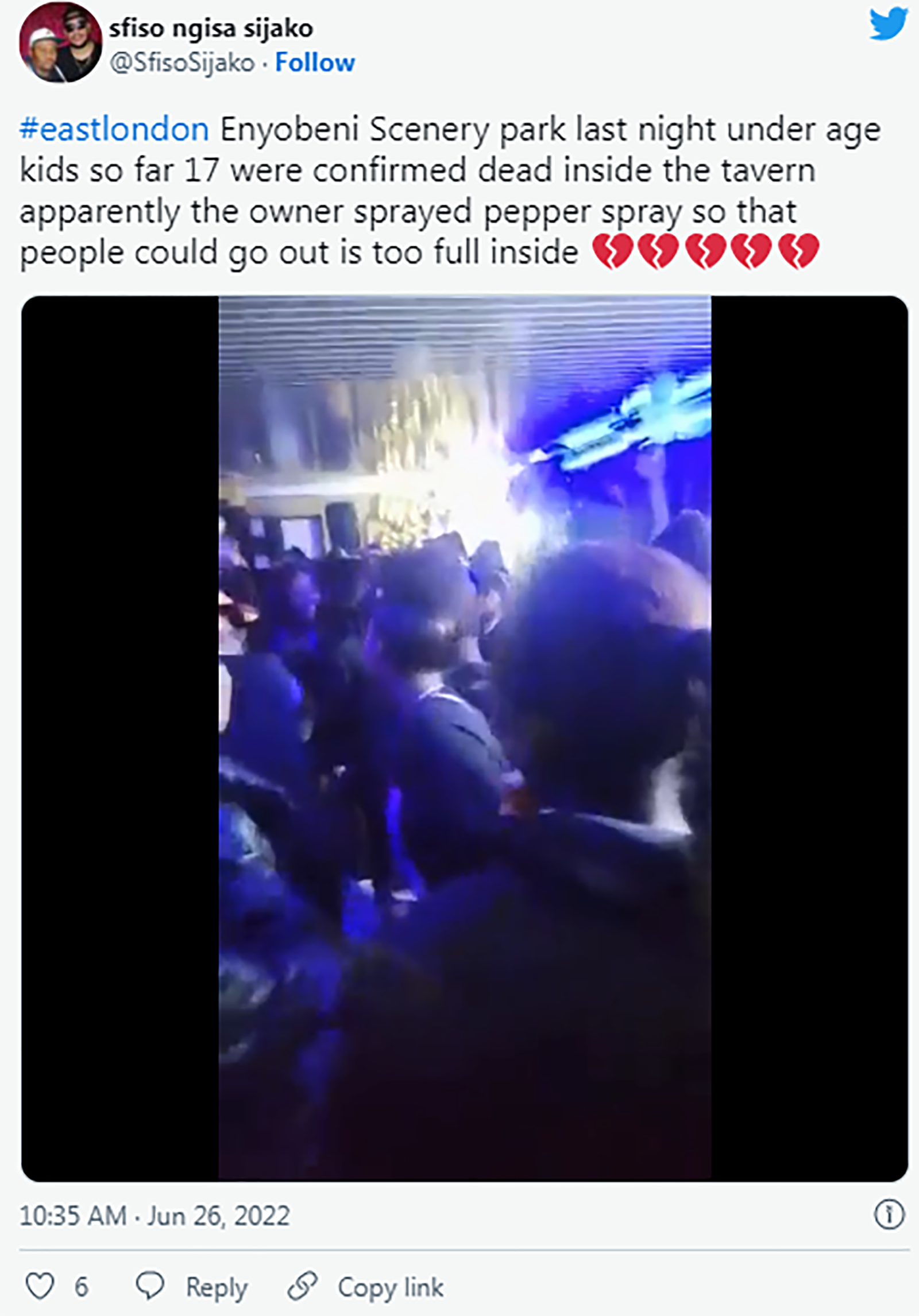 Watch: Moments before the Enyobeni Tavern tragedy