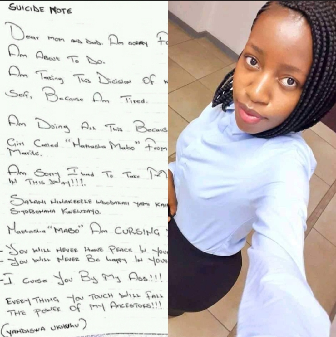 R.I.P Yandiswa Ukhulu, Young Mother Leaves Suicide Note After Boyfrind Cheated On Her
