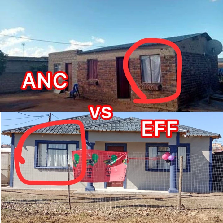 ANC vs EFF- Which Party Build Beautiful RDP’s? See The Pictures