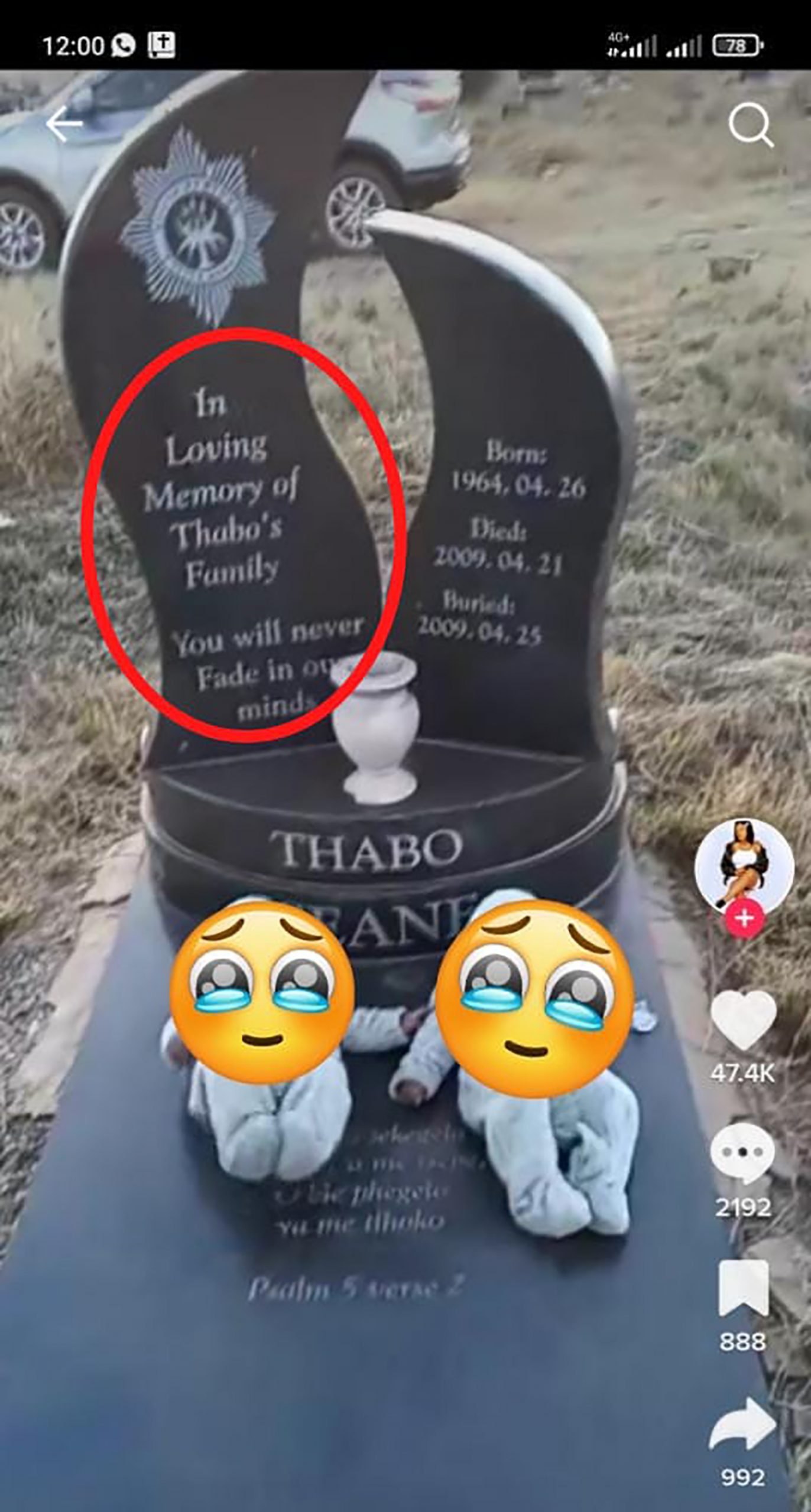 The message written on this tombstone left Tiktokers in stitches, see what’s written