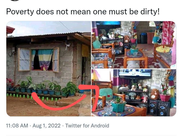 Poverty Does Not Mean One Must Be Dirty. Post Caused A Stir On Social Media