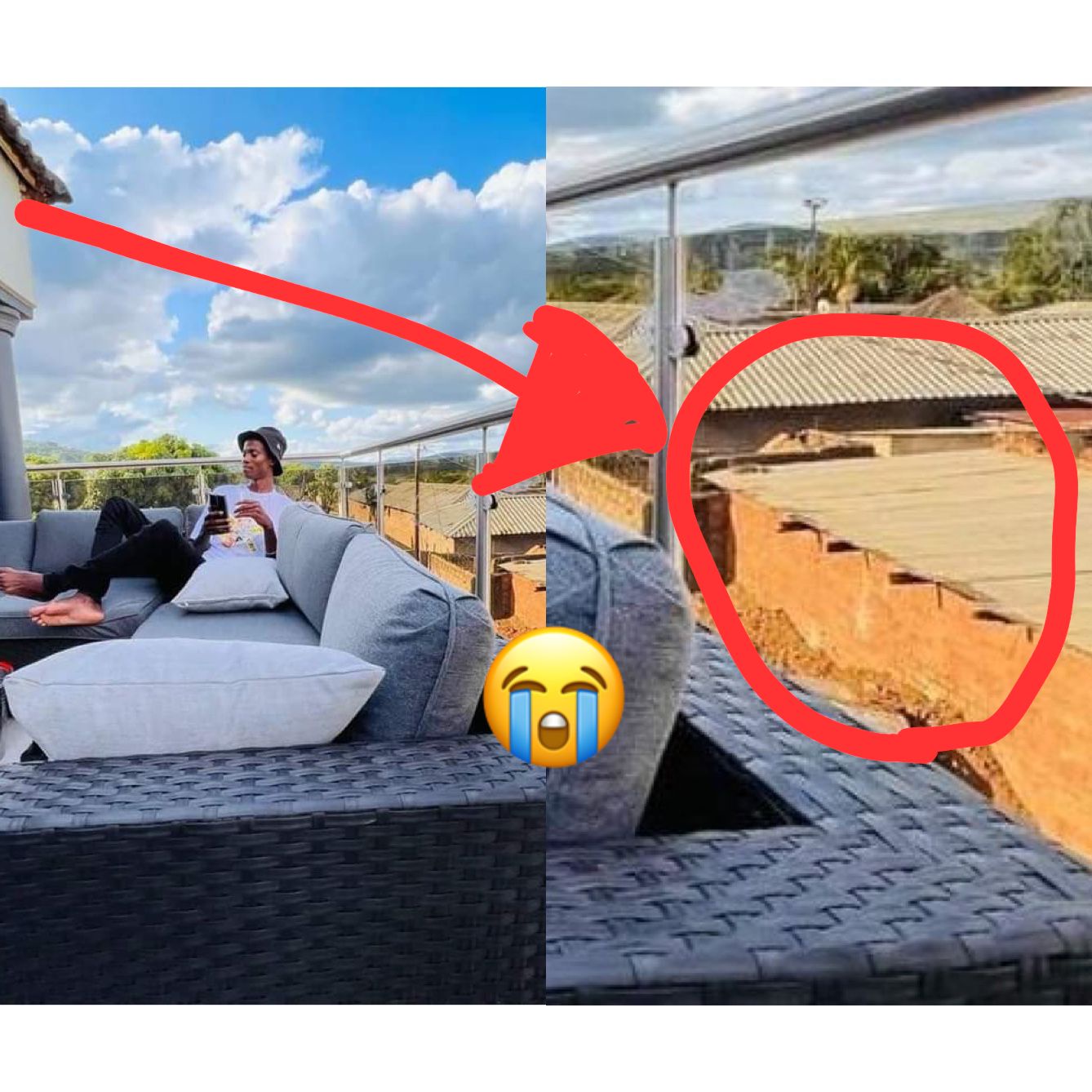 King Monada Posted a Photo Of His Beautiful House But People Noticed Something that Left Many Sad