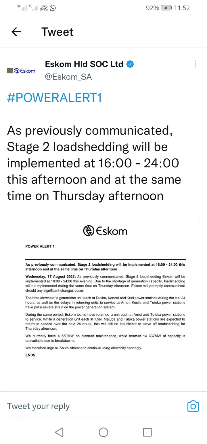 Bad news to South Africans 