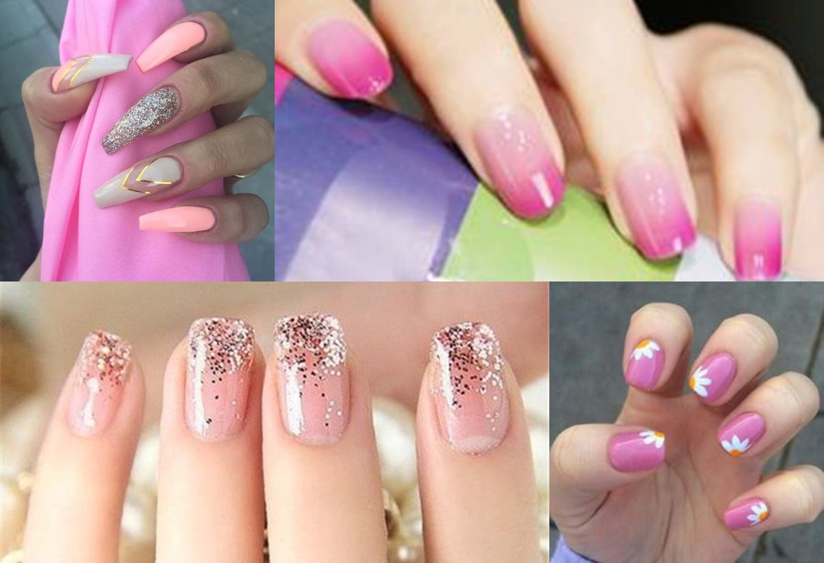 Innocently amazing Pink Nail Designs