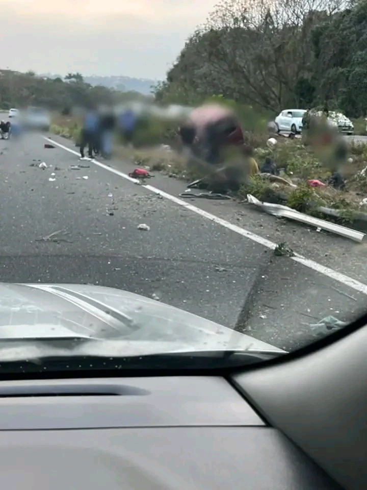Sad news this morning, a taxi full of school children overturned on M19 in KZN due to high speed