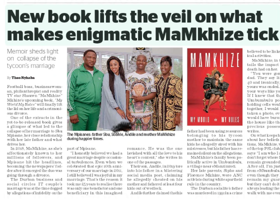 MaMkhize reveals the reasons behind her divorce