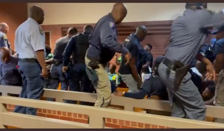 You killed my daughter, father grabs the alleged killer in court.