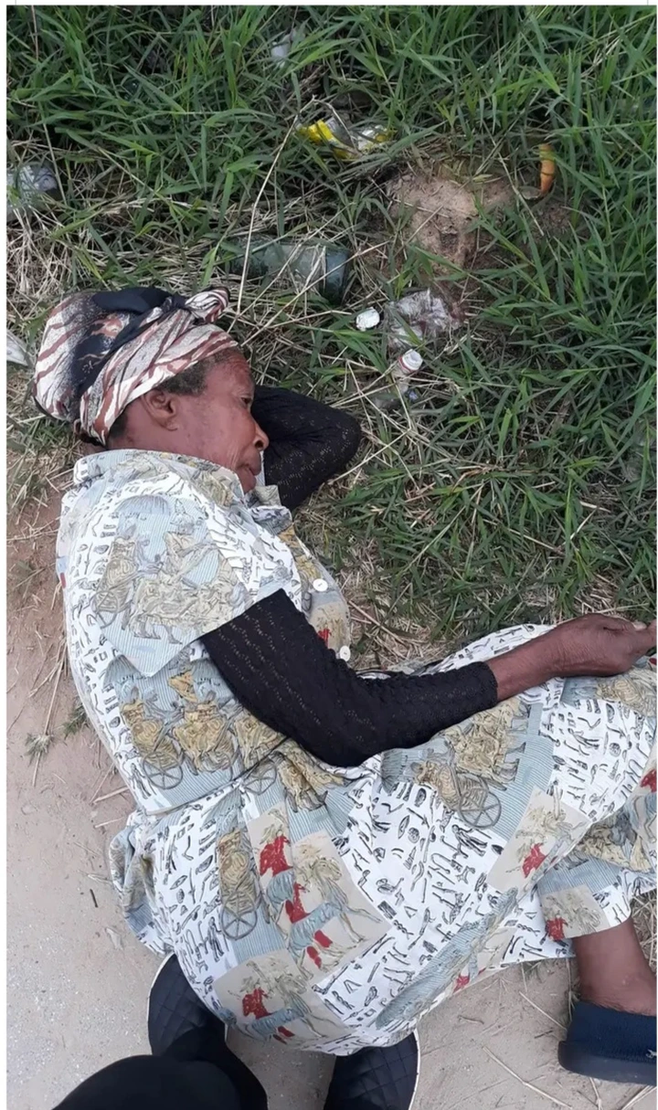 Sorrowful!A Lady Ran Away From Home Because Her Husband Do This To Her, See Where She Was Found