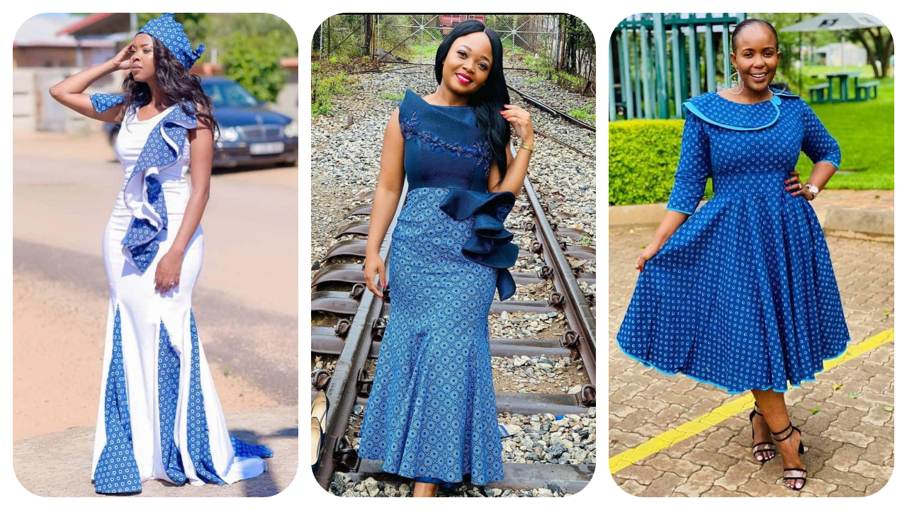 Gorgeous Shweshwe Dresses For Beautiful Ladies 2023