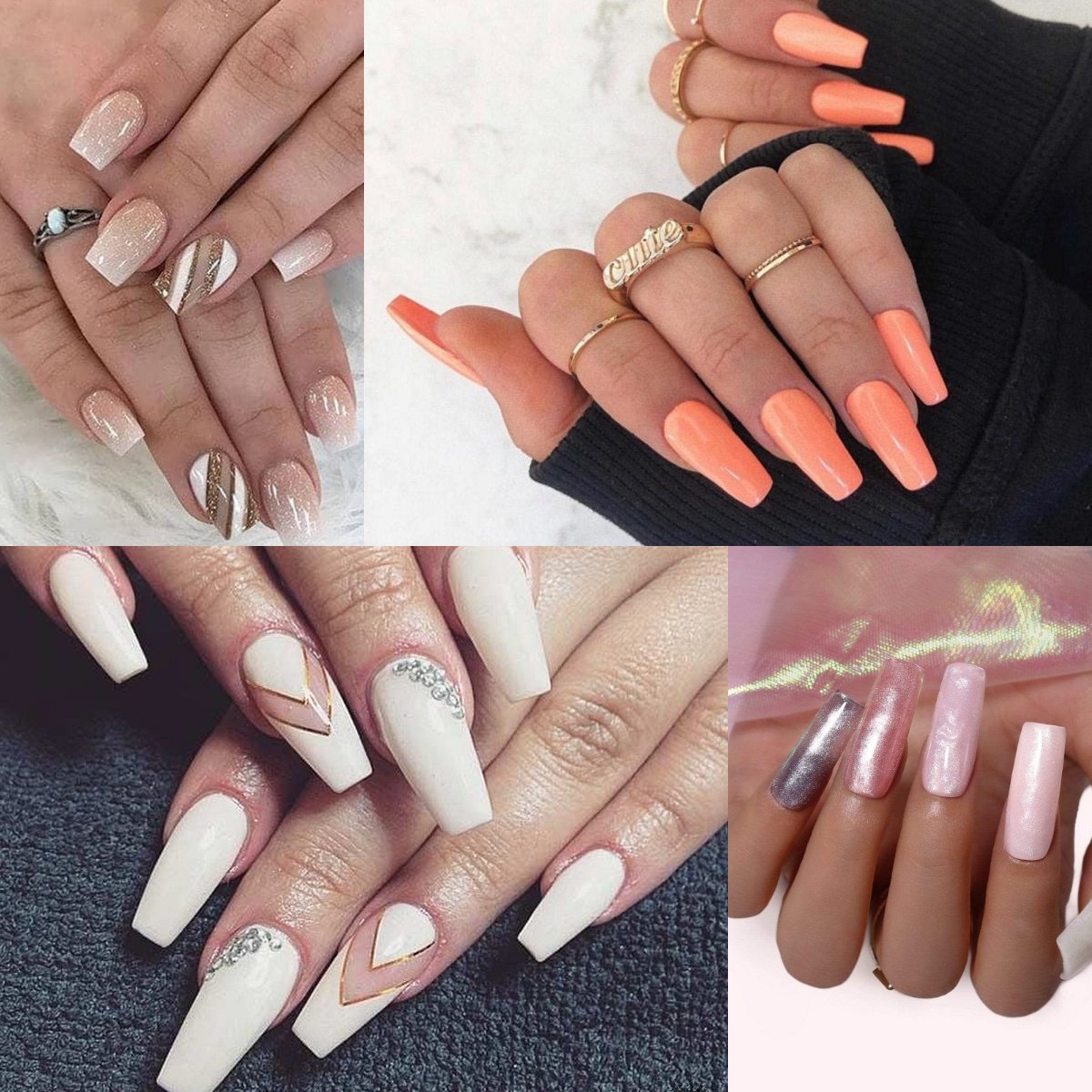 Nail Arts With The Reflection Of Pastel Tones