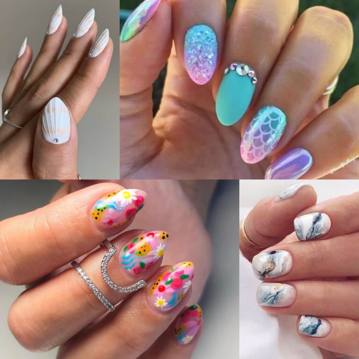 Try Tropical-Inspired Nail Ideas To Lighten Your Summertime