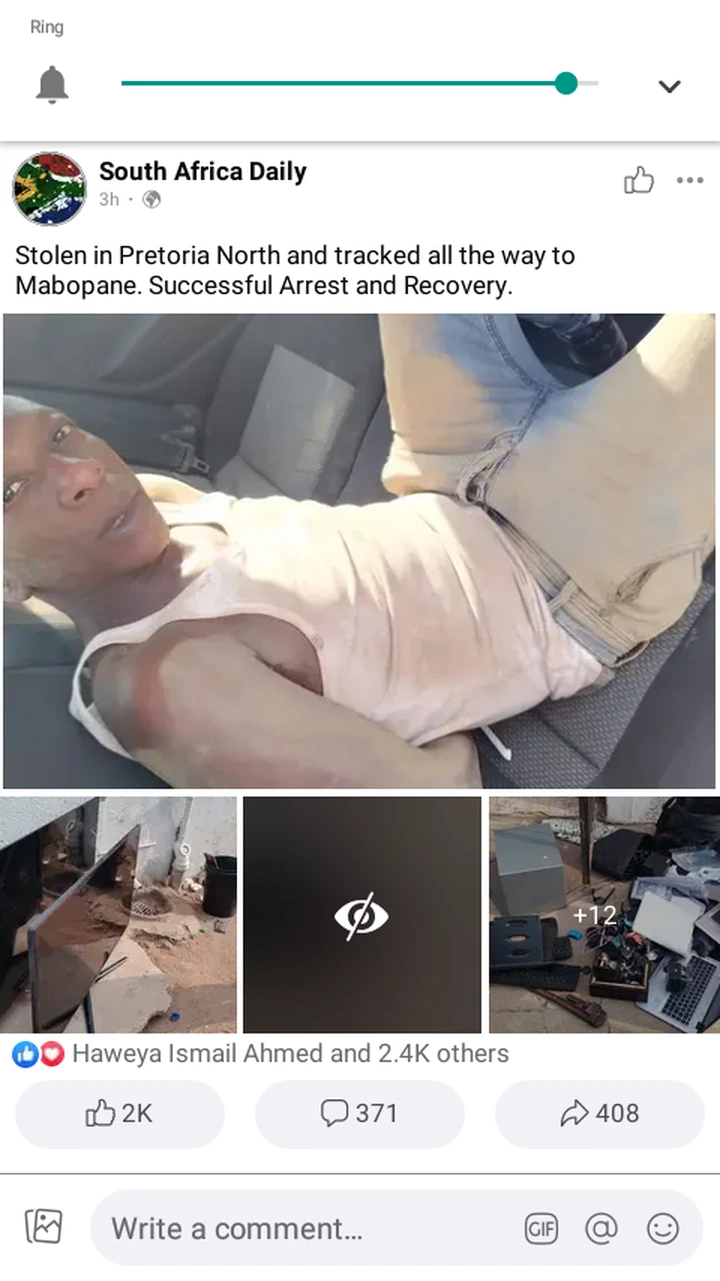 Good job SAPS: Look what they did to thieves in Mabopane, after they got caught with stolen Laptops