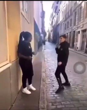 White boy attacks black girl and this happens