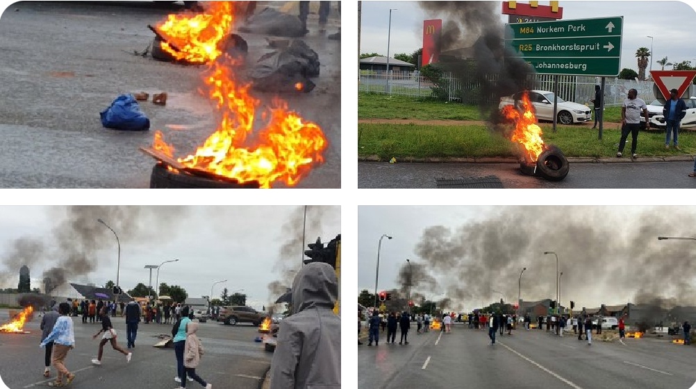 Kempton Park is burning