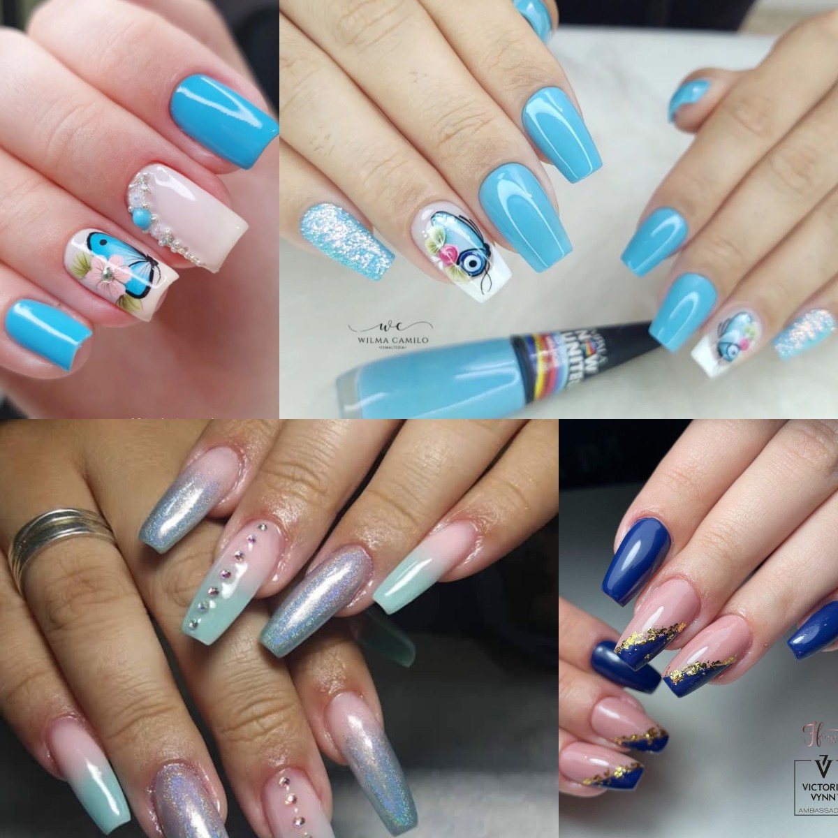 Sky Blue Nail Polish Ideas that show your beauty