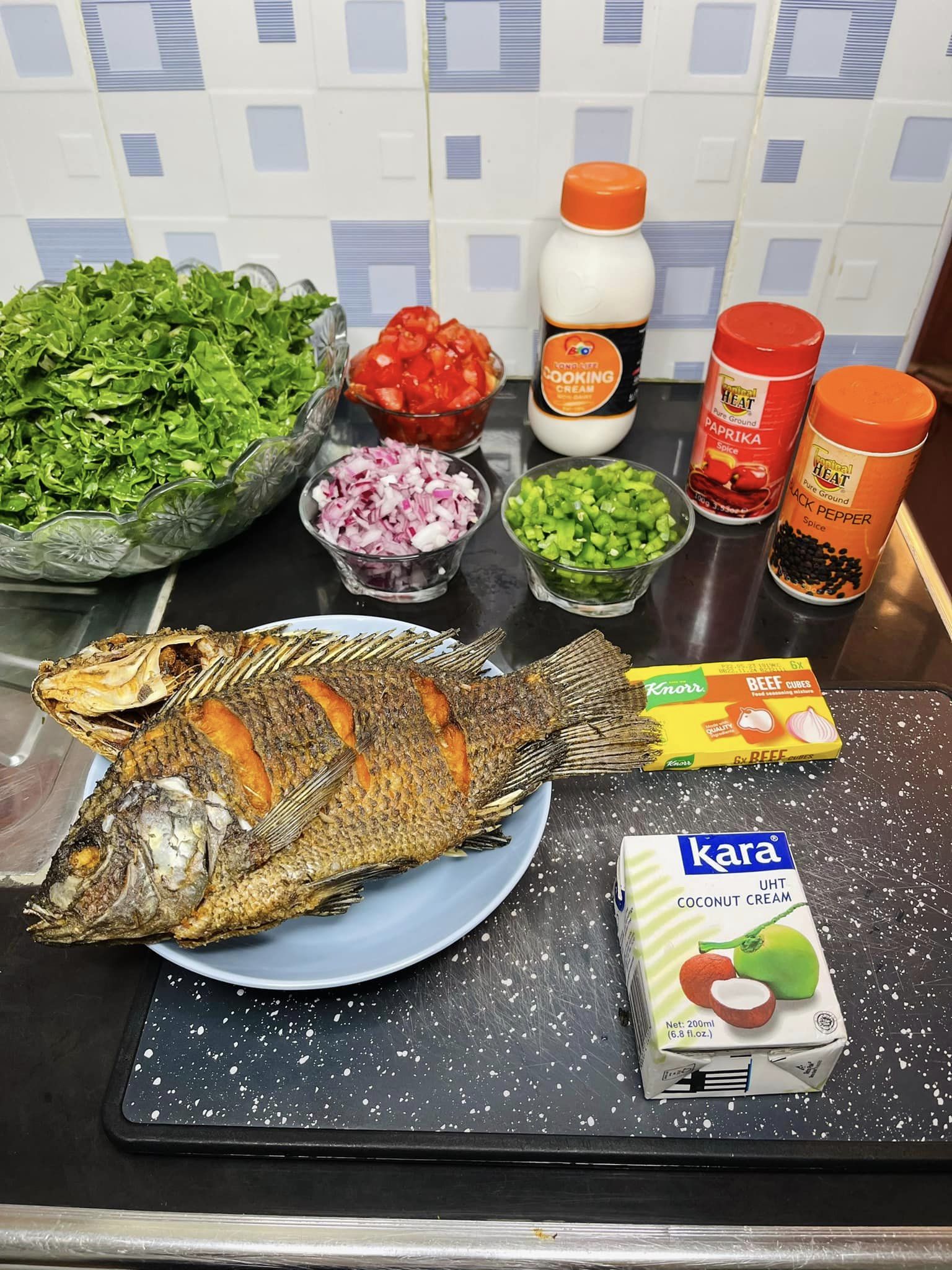 Simple recipe tilapia fish with coconut sauce